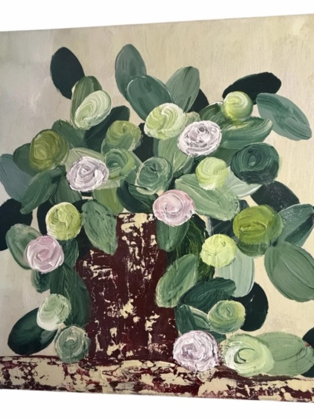 Original Artwork Acrylic on Canvas Wall Art 18 x 18"